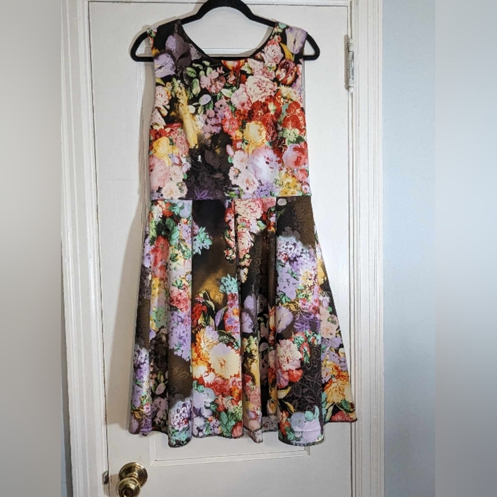 Fit and flare Betsey Johnson floral dress